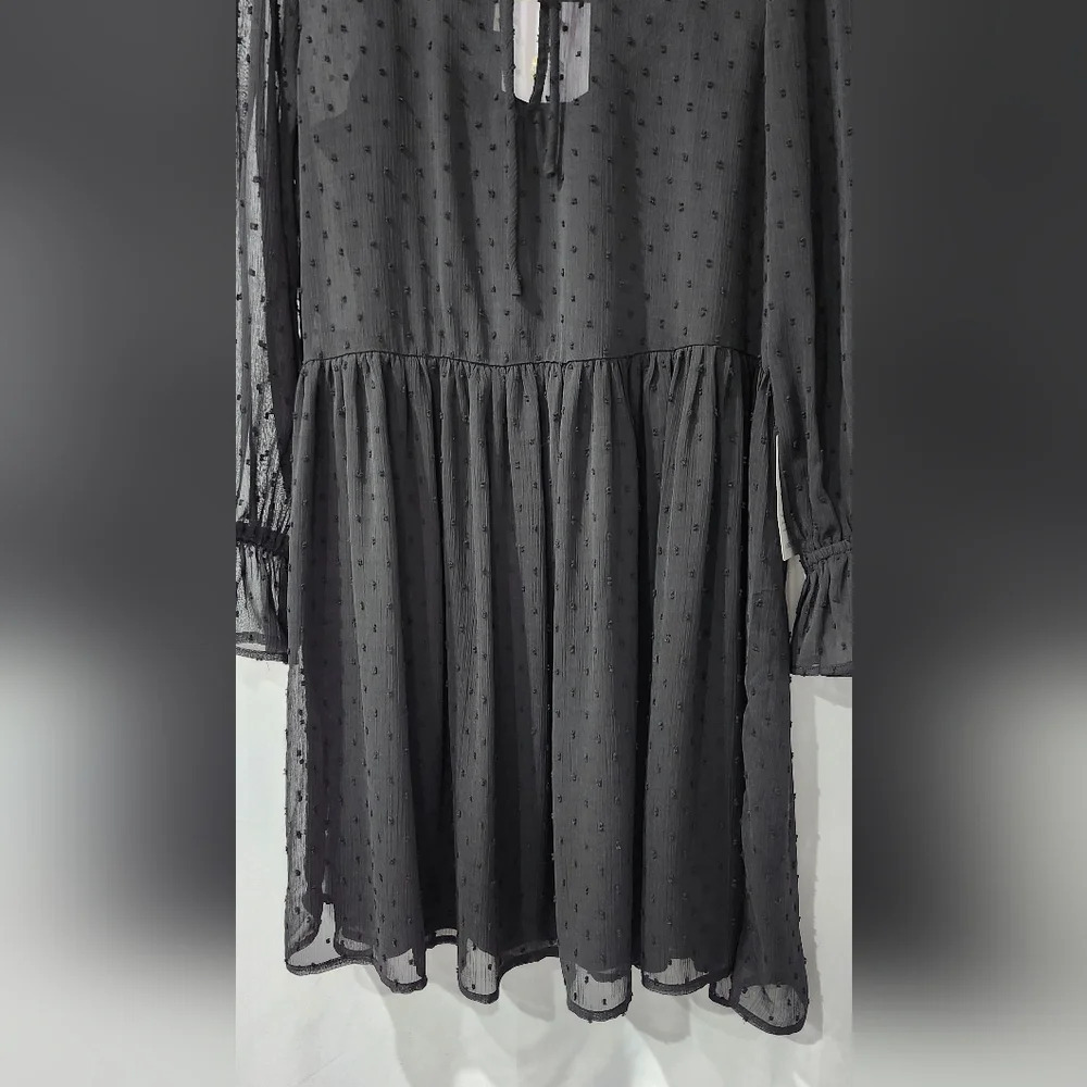 WAYF Where Are You From NWT‎ Women's Sheer Dress Size M Black Fairygoth Witchy - Picture 6 of 9